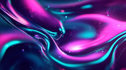 Wall Mural - Abstract Liquid Art with Vibrant Colors