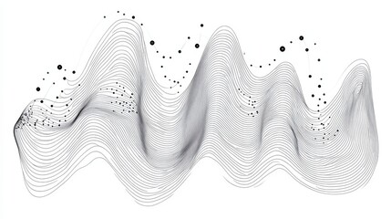 Poster - Data analytics vector line icon isolated on white background. Data analytics line icon for infographic, website or app. Scalable icon designed on a grid system.