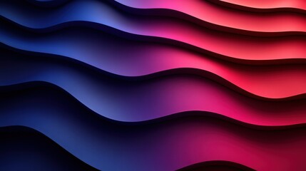 Aufkleber - Abstract wavy blue red gradient background texture design