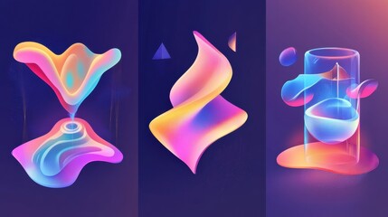 Poster - it project delivery abstract concept vector illustration set. agile project management, planning and
