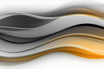 Poster - Elegant Wave Design Flows Across a Minimalistic Gradient Background for Serene Visual Appeal