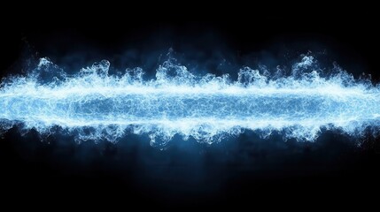 Aufkleber - Energy stream, abstract, dark background, digital art, website banner
