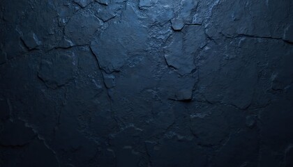 Poster - Dark blue stone texture background shows rough stone surface. Ideal for tech eco projects. Use in graphic design projects. Designers, architects love. Abstract style background. Modern. Deep blue