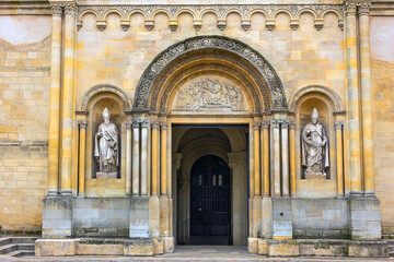 Wall Mural - Basilica of Saint Severinus (Basilique Saint-Seurin de Bordeaux) is a church built dawn of XI century. Basilica has the shape of a robust Romanesque church in the basilical form. Bordeaux, France.