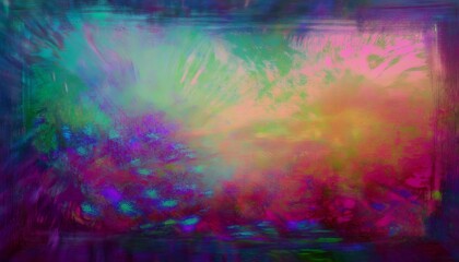 Poster - colorful abstract background exploding with vibrant colors and dynamic brushstrokes