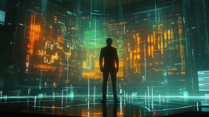 Poster - Contemplating the digital future: A silhouette in data-driven environment