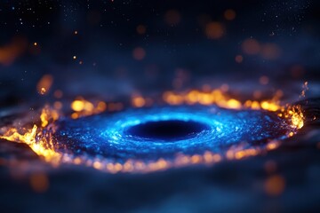 Wall Mural - Glowing nebula swirling, cosmic dust background