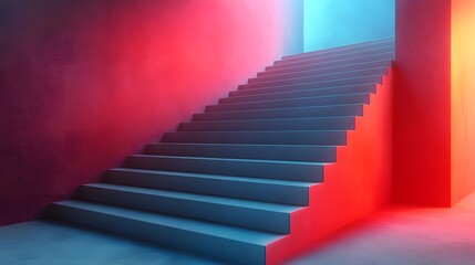 Fototapete - Isometric backgrounds for presentations use engaging designs colorful patterns and modern visuals in various styles