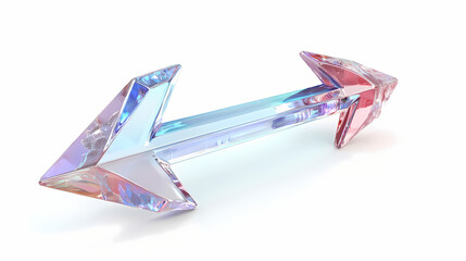 Wall Mural - 3d glass arrow icon