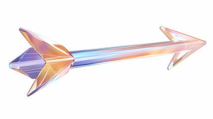 Wall Mural - 3d glass arrow icon