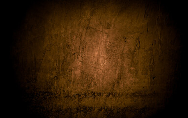 Aufkleber - Old wall texture cement dark black brown background abstract grey color design are light with white gradient background.