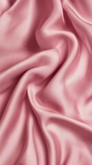 Poster - Soft pink linen bed sheets lay gracefully in a gentle swirl, inviting comfort and relaxation. The luxurious texture enhances any bedroom decor, promoting restful sleep