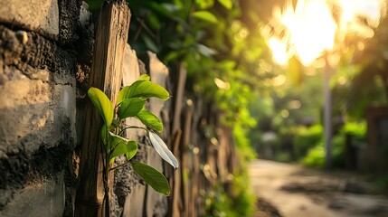 Poster - Enchanting moss covered forest path illuminated by soft warm sunlight in a lush verdant and serene natural setting  The winding trail leads through a tranquil