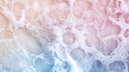 Fototapete - Soft Bubble Foam with Pastel Shades of Blue and Pink Perfect for Backgrounds and Textures : Generative AI