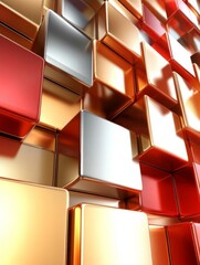 Poster - Abstract cubes wallpaper background