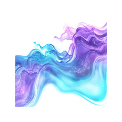 Wall Mural - Abstract Purple and Blue Liquid Wave Background