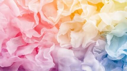 Aufkleber - Colorful Abstract Background with Soft Flowing Textiles Blending Shades from Pink to Blue : Generative AI