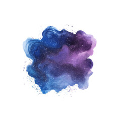 Wall Mural - Cosmic Nebula Ink Blot Abstract Galaxy Art