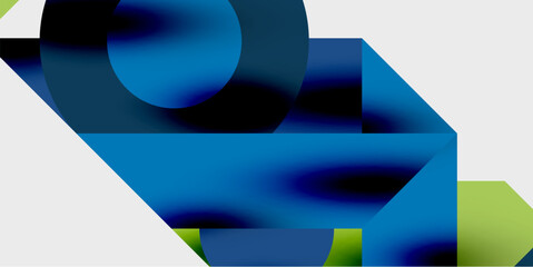 Wall Mural - Vibrant abstract background circles with smooth gradients, creating a dynamic and modern design. Ideal for creative, tech, or contemporary-themed projects