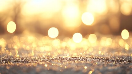 Fototapete - Magical bokeh background with bright sunlight and shimmering effects creating an enchanting atmosphere : Generative AI