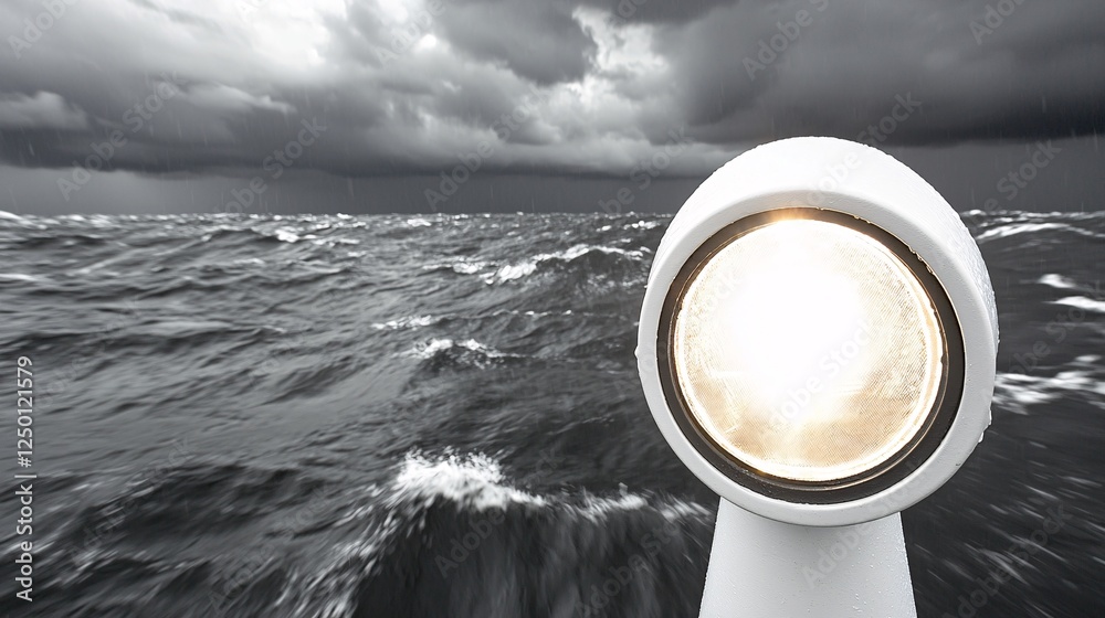 lighthouse and its light beacon shining brightly, standing as a symbol ...