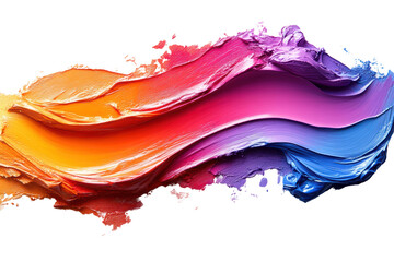 Poster - A vivid and dynamic swirl of colorful paint, showcasing vibrant hues and smooth texture, ideal for artistic and creative projects. Perfect for backgrounds.