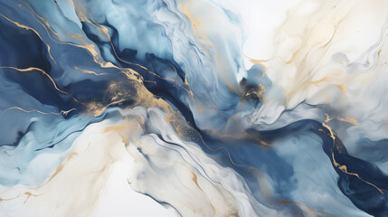 Aufkleber -  Marble effect background. Fluid art texture. Backdrop with abstract mixing paint effect. Mixed paints for interior poster.