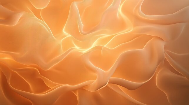 Abstract Orange Flowing Geometric Texture Background