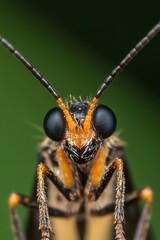 Poster - Detailed Macro Shot of a Beautiful Insect with Striking Eyes and Intricate Features : Generative AI
