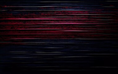 Aufkleber - Dark navy blue and burgundy horizontal stripes with a glitch effect on a dark background,