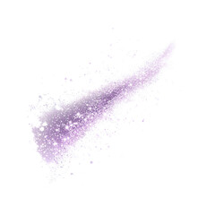 Wall Mural - Abstract Lavender Splash Glowing Powder Burst on on white background