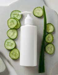 Wall Mural - Cucumber & Aloe Vera