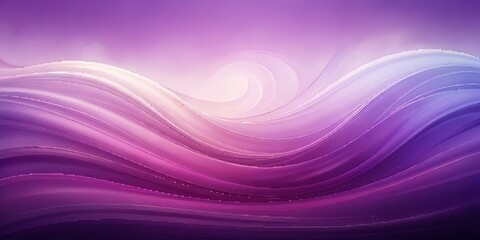 Wall Mural - Abstract Purple Wave Patterns with Soft Gradient Background