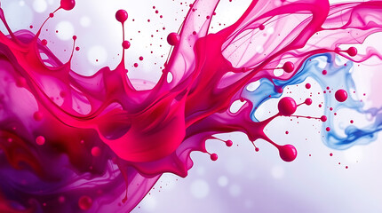 Wall Mural - 8k ultra hd desktop wallpaper background showcasing a dynamic colorful paint splash abstract art in 