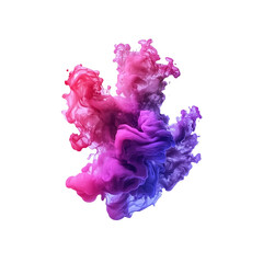 Wall Mural - Abstract Colorful Ink Swirl in Dark Background