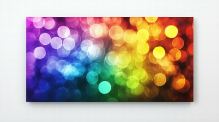 Poster - Vibrant Abstract Bokeh Background with Colorful Circular Lights