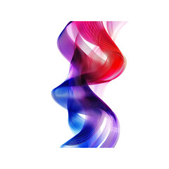 Wall Mural - Abstract Swirling Colorful Waves Red, Blue, and Pink Dynamic Flow