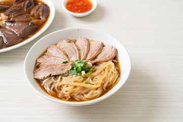 Wall Mural - duck noodles with stewed duck soup