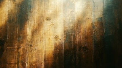 Poster - Rustic Wooden Plank Background with Warm Tones and Natural Texture