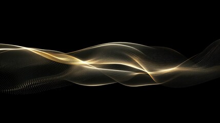Poster - Abstract Light Waves with Smooth Motion and Elegant Flowing Appearance
