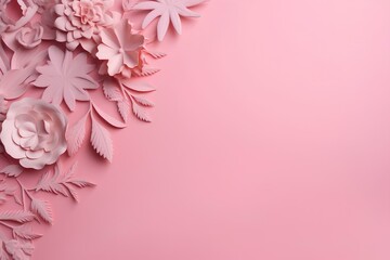 Wall Mural - pink flower background