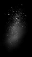 Poster - Sparkling Dust Particles on Black Background for Creative Projects