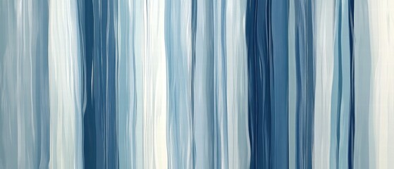 Wall Mural - Abstract Vertical Lines in Shades of Blue and White for Modern Decor