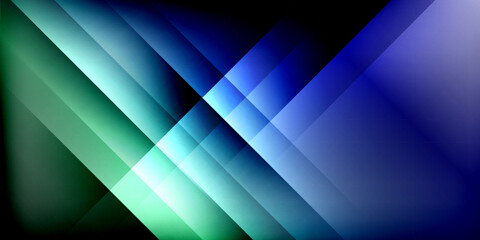 Poster - Bright lines background. Gradient geometric template wallpaper