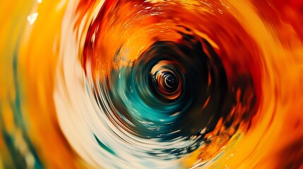 Poster - Swirling Colors Create Mesmerizing Abstract Patterns in Vibrant Hues, Drawing the Viewer Into a Captivating Visual Experience