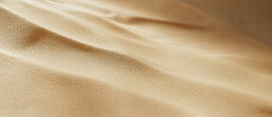 Poster - Soft Beige Fabric Texture with Gentle Waves and Subtle Shadows