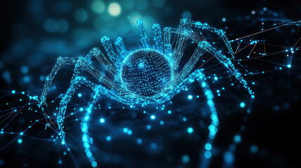 Techno-colored cobwebs