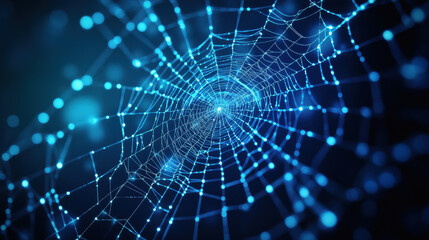 Techno-colored cobwebs
