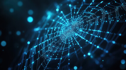 Techno-colored cobwebs
