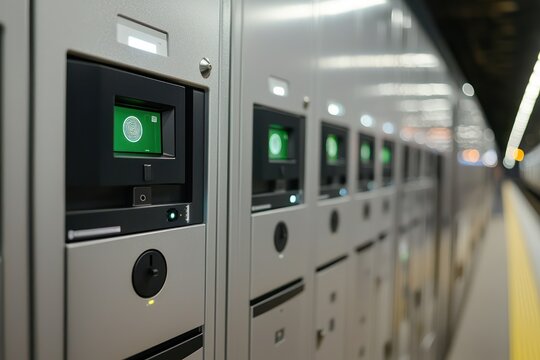 Biometric smart lockers provide secure and convenient storage at train stations.